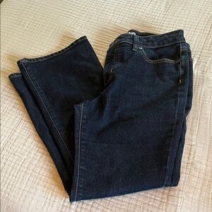 Lands’ End Bootcut Dark Blue Denim Jeans